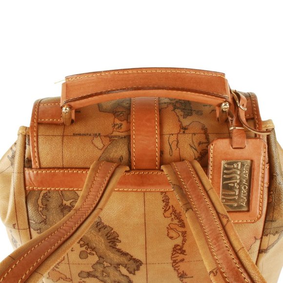 Authenticity Guaranteed Alviero Martini Classe world map backpack main image 7